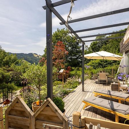 Waldlounge - Gartenwohnung Oberstaufen Esterno foto