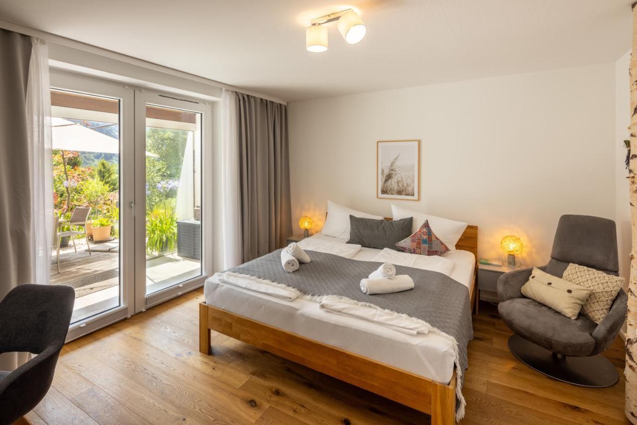 Waldlounge - Gartenwohnung Oberstaufen Esterno foto