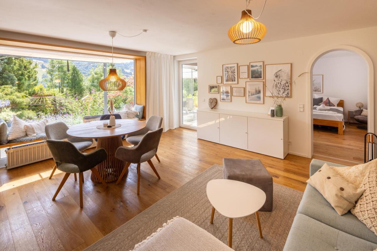 Waldlounge - Gartenwohnung Oberstaufen Esterno foto